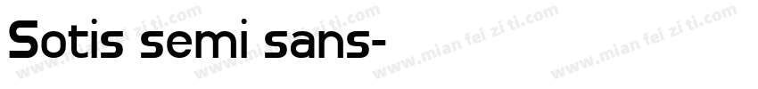Sotis semi sans字体转换